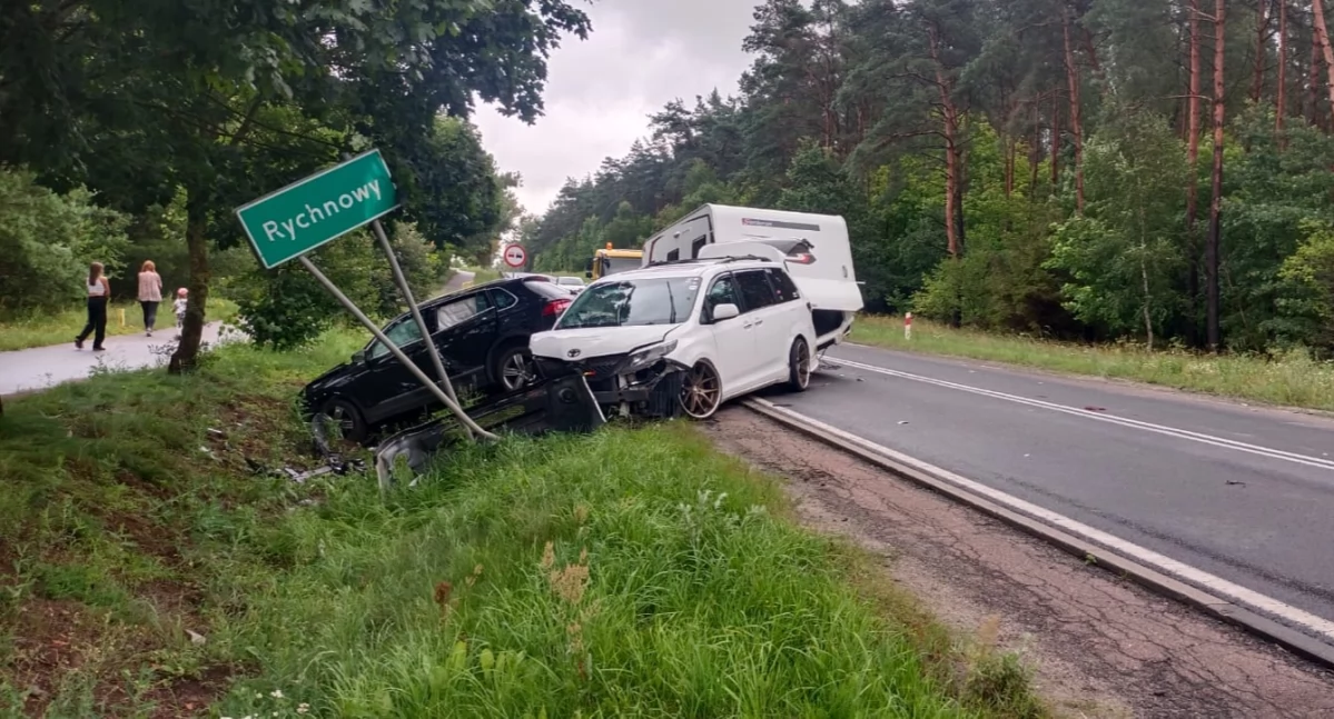fot. KPP Człuchów, KP PSP Człuchów, OSP Polnica