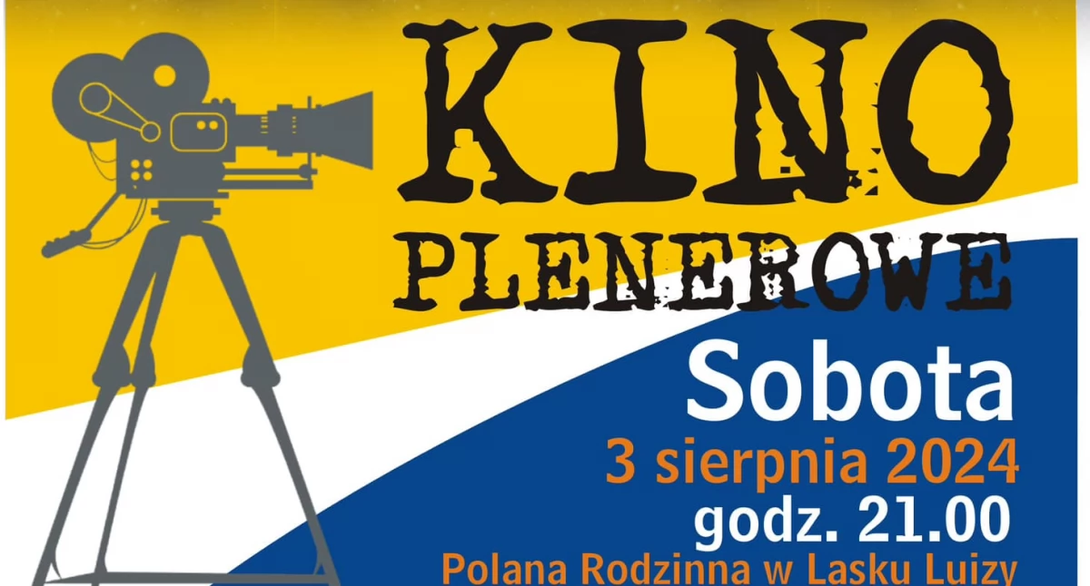 Kino, plenerowe Człuchowie apetyczna komedia Polanie Rodzinnej - zdjęcie, fotografia