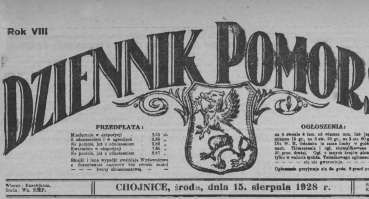 Historia regionu, Przegląd prasy chojnickiej sprzed - zdjęcie, fotografia