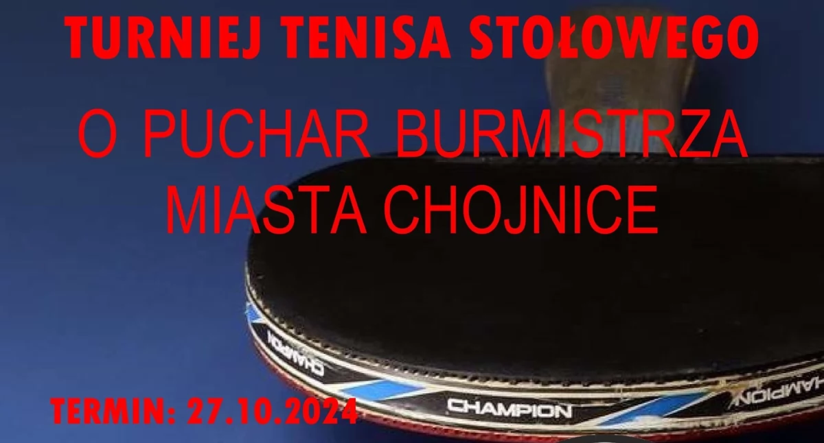 tenis stołowy, pierwszy duży turniej tenisa stołowego organizowany przez Chojnice - zdjęcie, fotografia