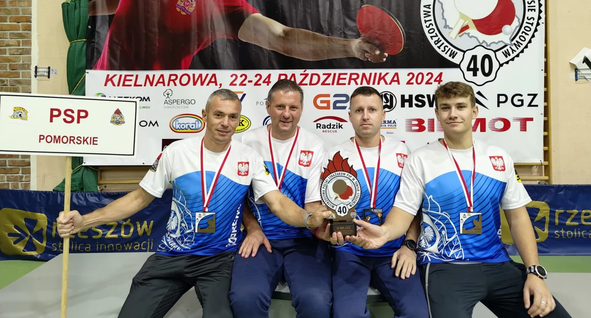 Rep. KW PSP w Gdańsku, pierwszy od prawej M.Żychliński, drugi od lewej M.Brieger/fot.nadesłane