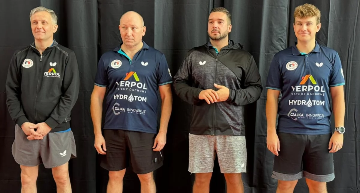 fot. TS Chojnice, od lewej: S.Januszewski, M.Lach, P.Mojka i M.Żychliński