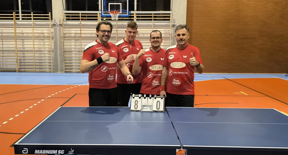 fot. TS Chojnice, od prawej: J.Mikołajewski, K.Zmuda Trzebiatowski, W.Glaner, M.Drejer