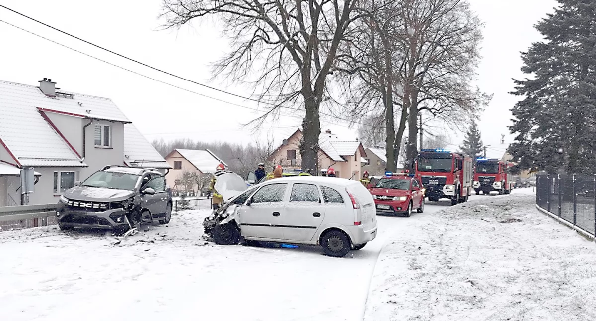 fot. straż pożarna, KPP Chojnice