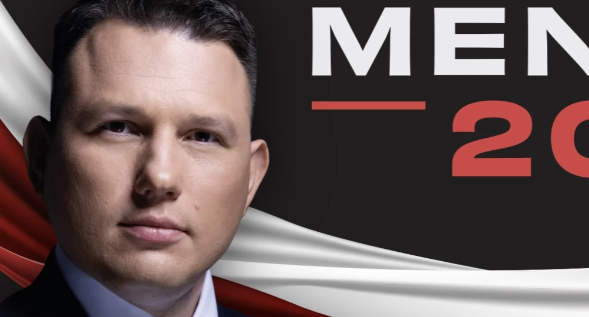 Politycy w Chojnicach, Sławomir Mentzen odwiedzi Chojnice ramach kampanii prezydenckiej - zdjęcie, fotografia