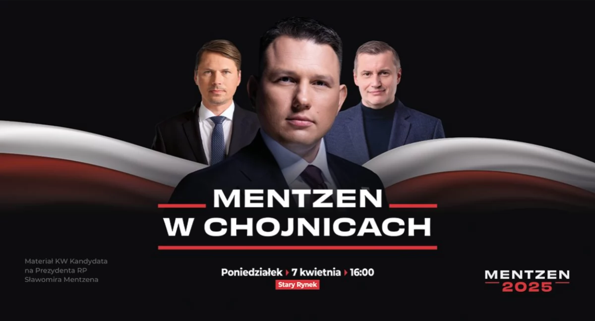 Politycy w Chojnicach, Sławomir Mentzen odwiedzi Chojnice będzie - zdjęcie, fotografia