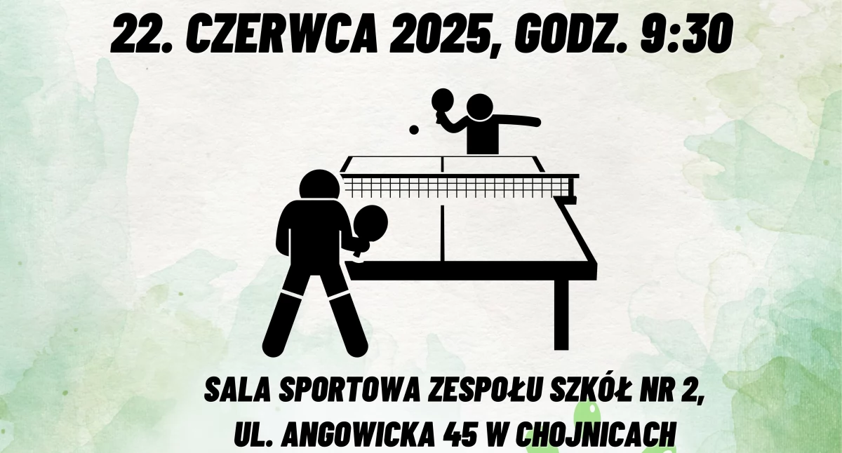 tenis stołowy, Pingpongowa niedziela Chojnicach zdobycia Puchar Burmistrza! - zdjęcie, fotografia