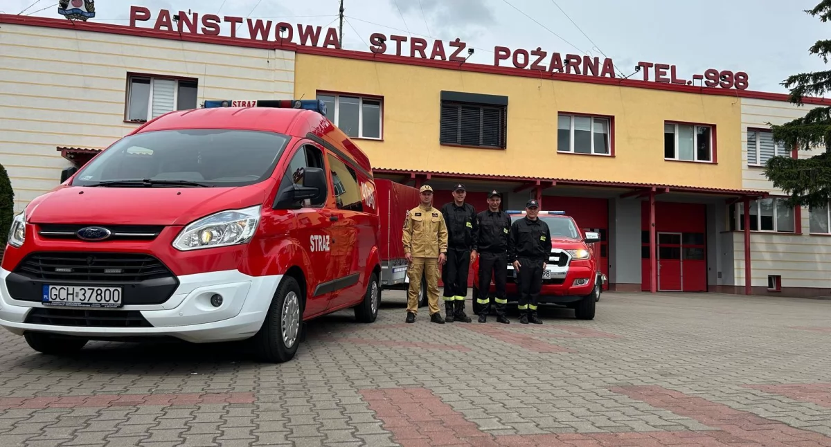 Straż pożarna, Strażacy Chojnic Człuchowa ruszyli pomocą południe Polski - zdjęcie, fotografia
