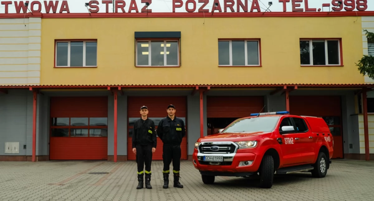 Straż pożarna, Strażacy Chojnic wspierają działania przeciwpowodziowe Pruszczem Gdańskim - zdjęcie, fotografia