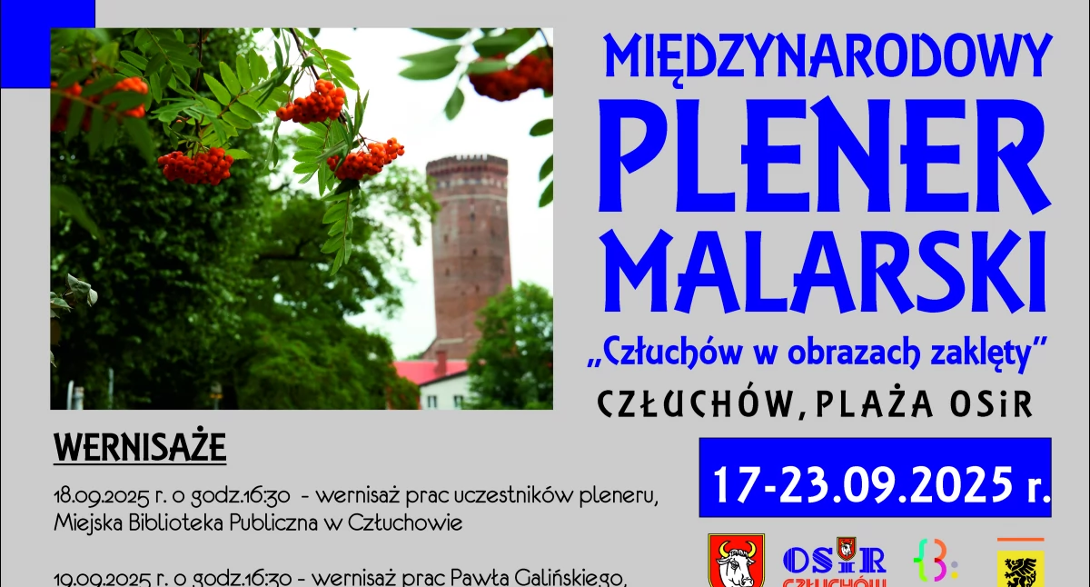 Wystawa, Malarze Polski zagranicy uwiecznią Człuchów płótnach - zdjęcie, fotografia