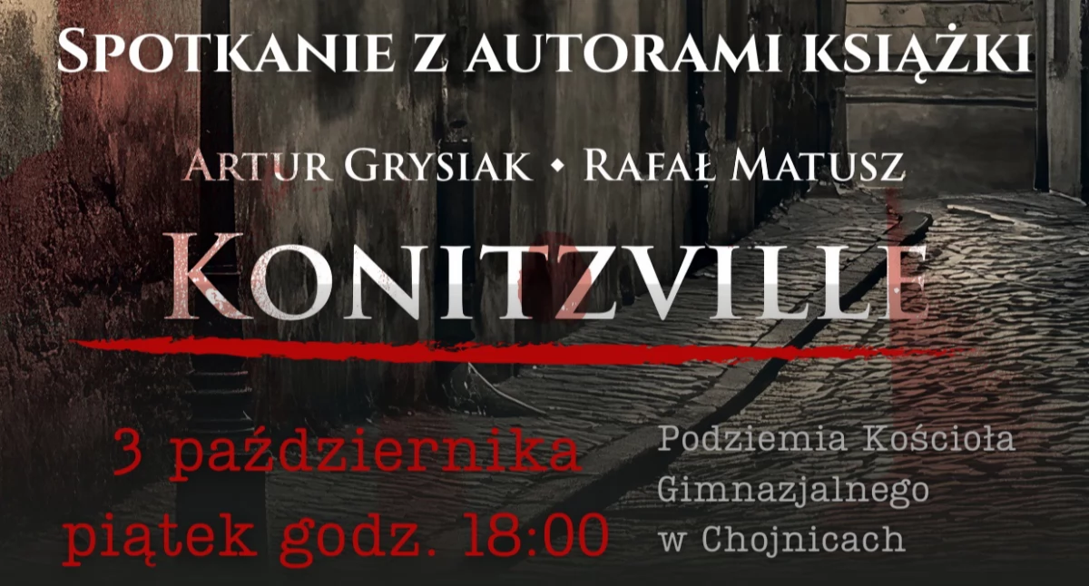 Wydarzenia publiczne, Spotkanie autorami książki „Konitzville” podziemiach kościoła Chojnicach - zdjęcie, fotografia