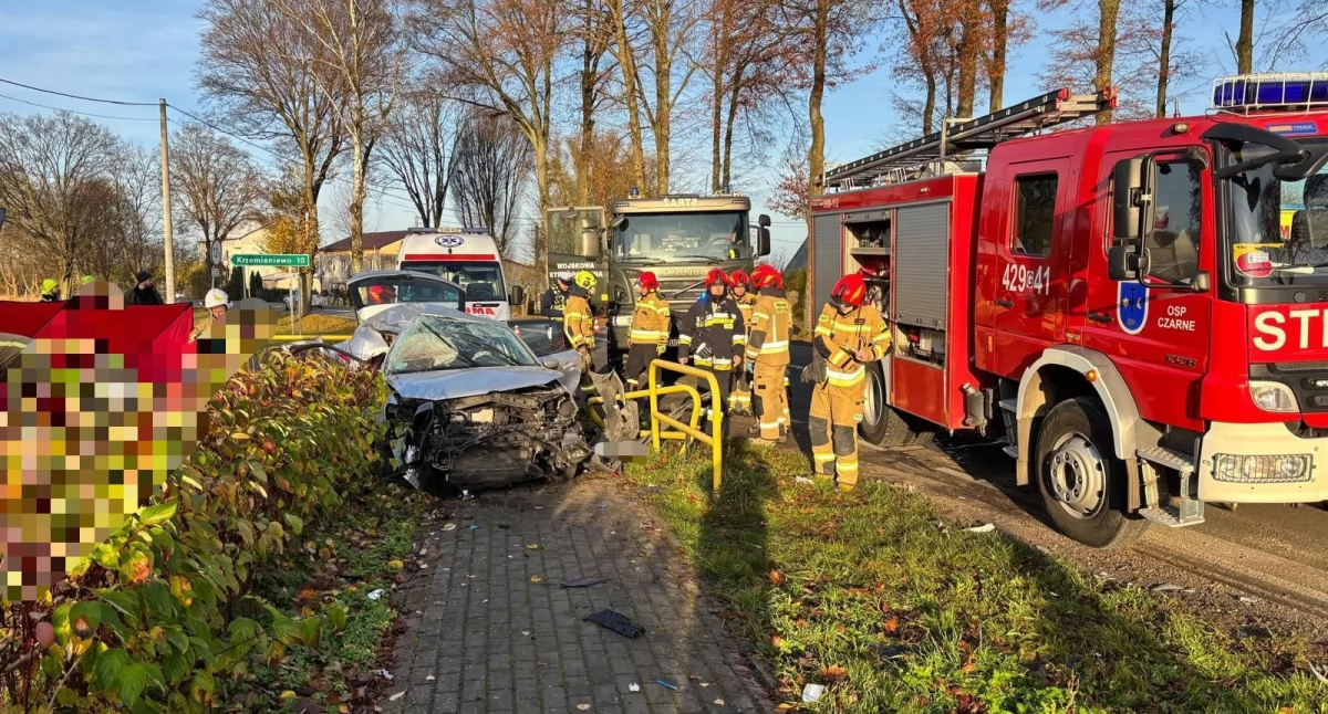 fot. KPP Człuchów, OSP Czarne