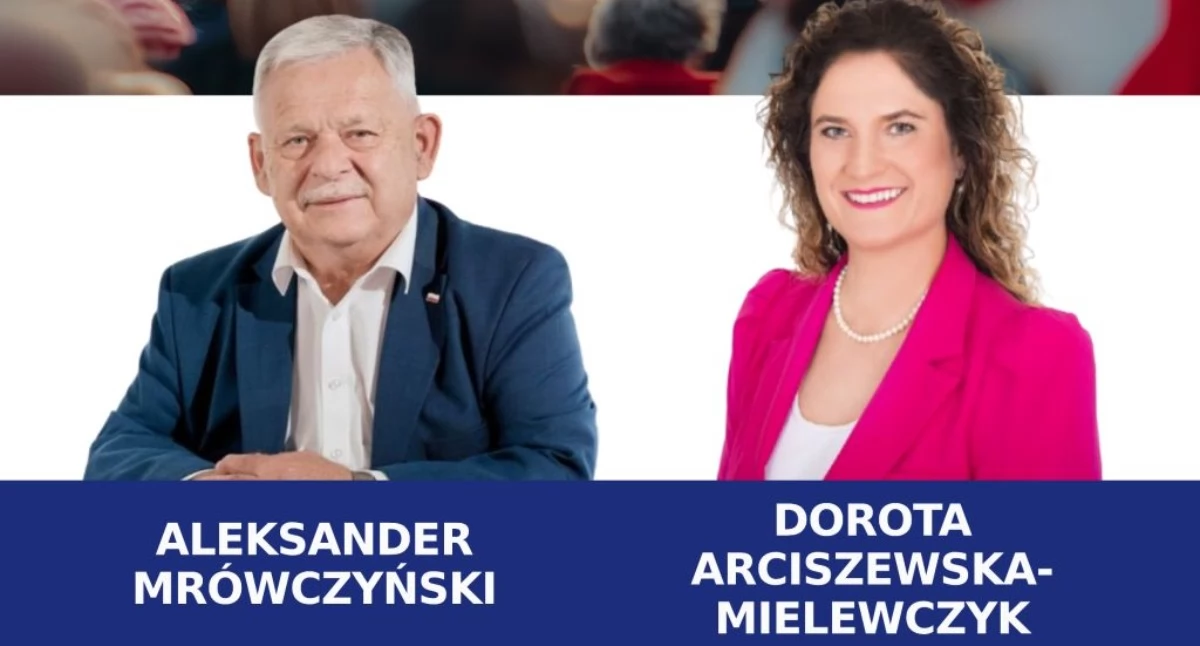Politycy w Chojnicach, Aleksander Mrówczyński Dorota Arciszewska Mielwczyk spotkają mieszkańcami - zdjęcie, fotografia