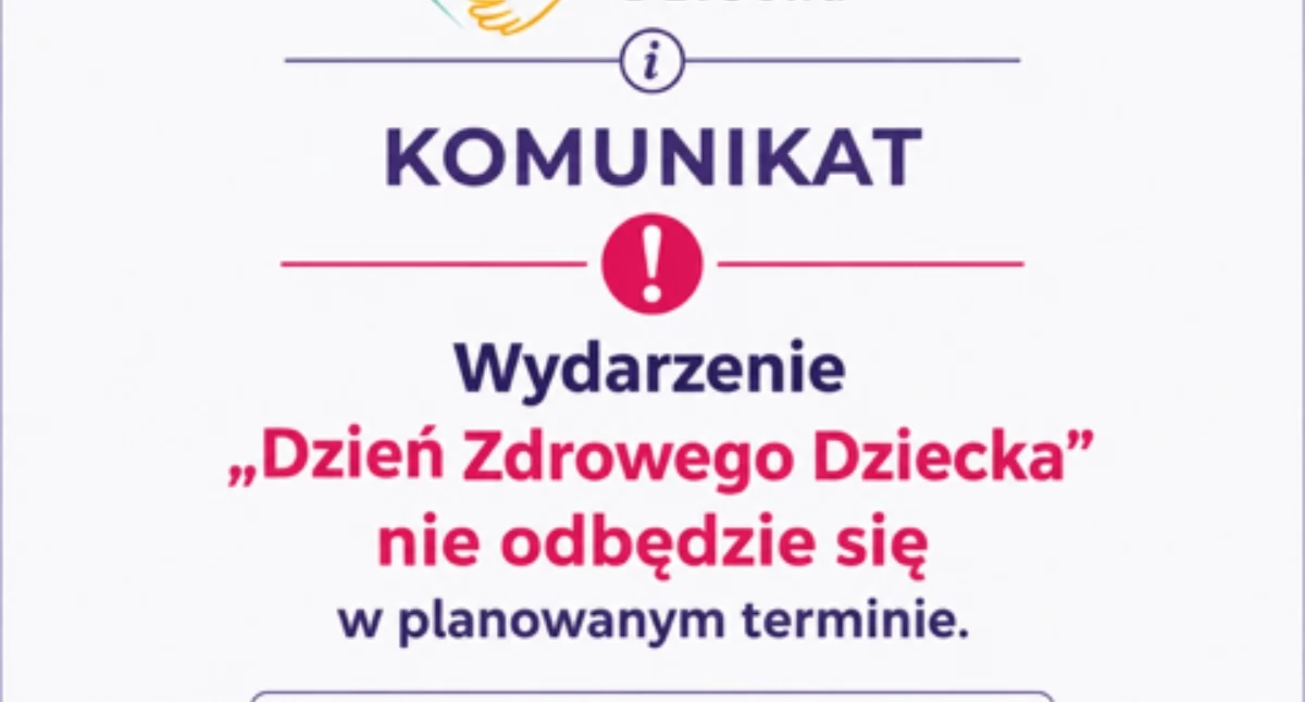 Zdrowie, Dzień Zdrowego Dziecka Chojnicach odwołany Szpital wydał pilny komunikat - zdjęcie, fotografia