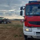 Pożar rżyska w Melanówku. Fot. KP PSP w Chojnicach