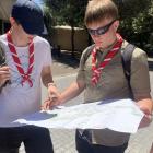 Druh Mateusz Jarzyna i druh Paweł Osowski nad planem Pompei