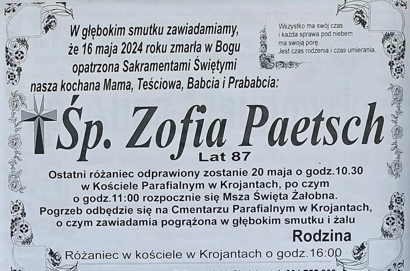 Zofia Paetsch