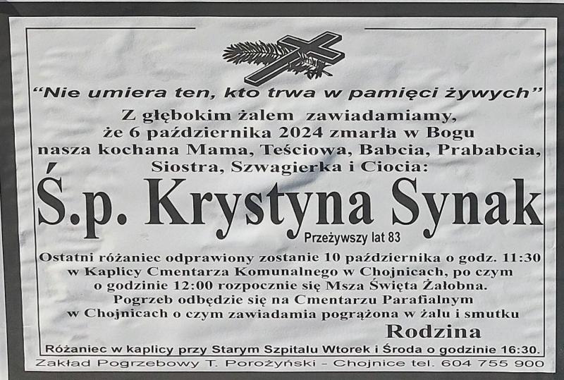 Krystyna Synak