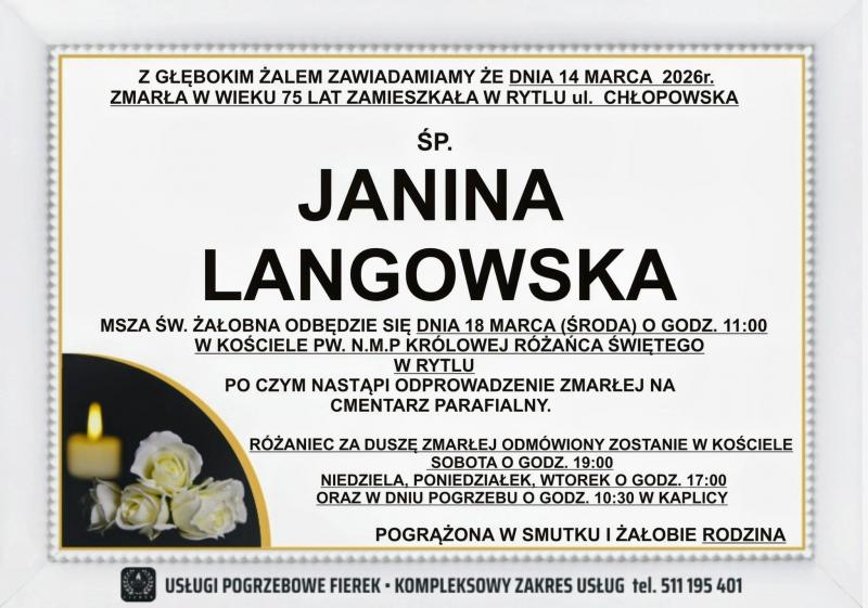 Janina Langowska