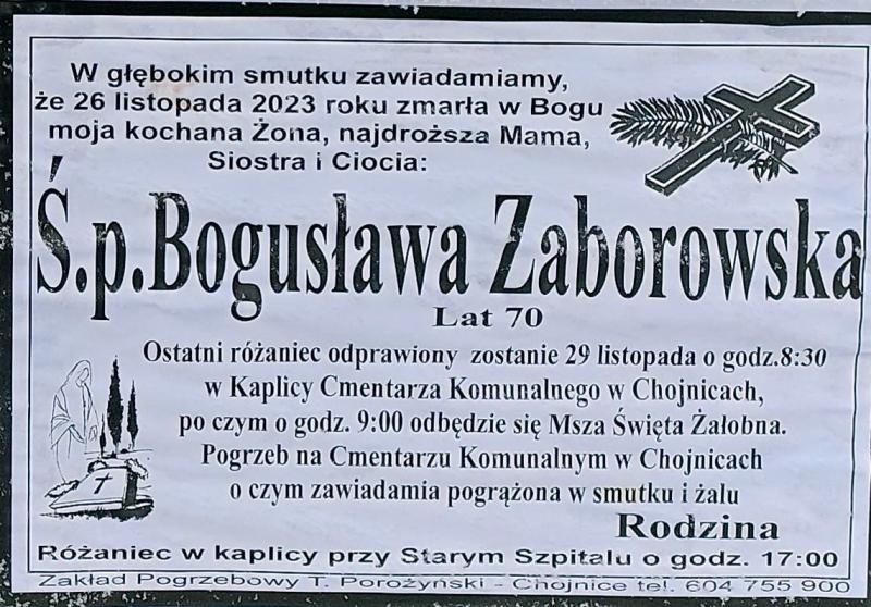 Bogusława Zaborowska