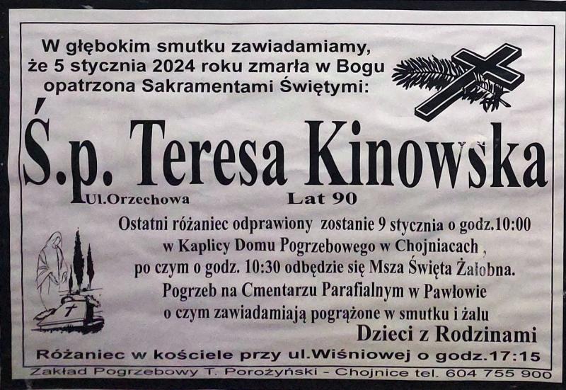 Teresa Kinowska