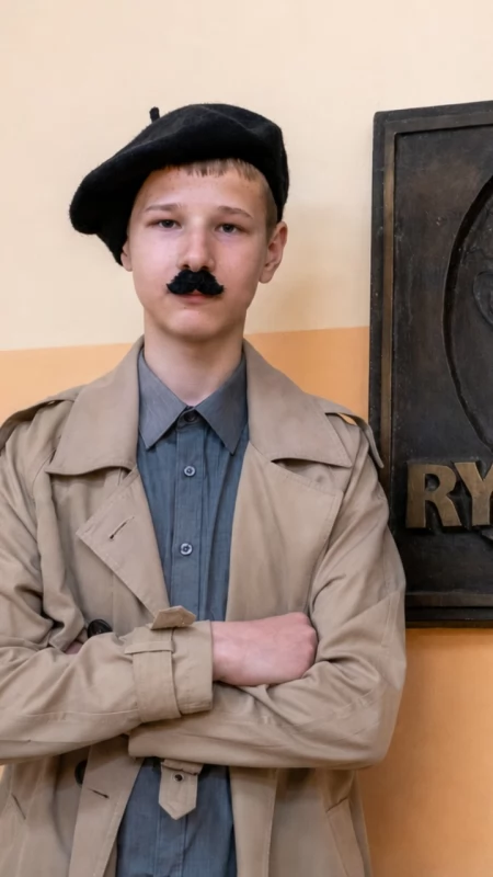 Uczeń Jan Narloch jako Julian Rydzkowski. Tak chojnicka podstawówka świętowała rocznicę