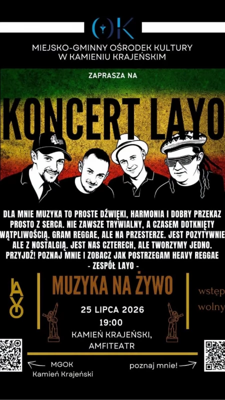 Dziś koncert Layo nad jeziorem w Kamieniu Krajeńskim