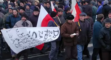 Z archiwum Czasu Chojnic: rolniczy protest w Silnie w lutym 2003