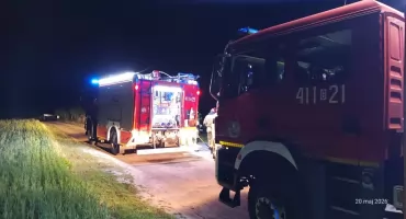 Pożar budynku mieszkalnego w Klawkowie. Jedna osoba trafiła do szpitala
